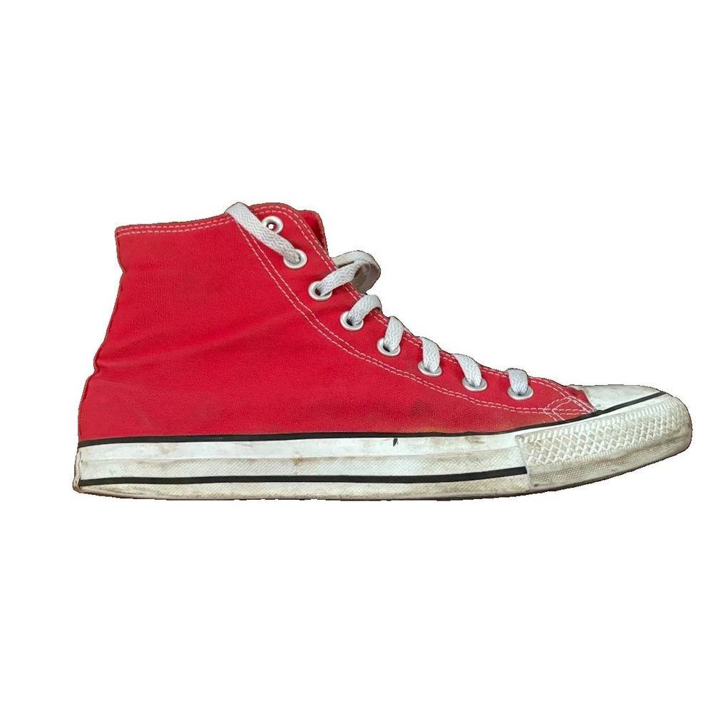 Converse Chuck Taylor All Star High Top Sneakers Red Lace Up Men M9621